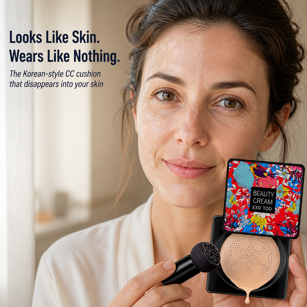 LumieraSilk™ — Conceal Pores, Spots & Redness With a Skin-Like Cushion Finish | Free Mushroom Sponge Included