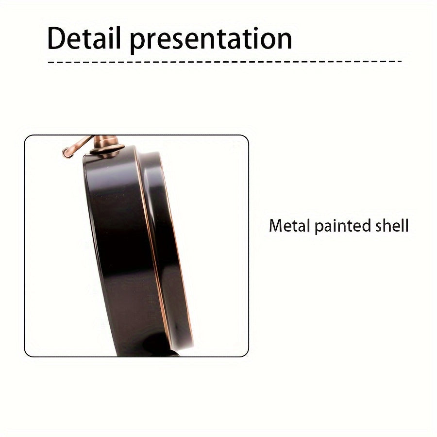 Classic European Metal Alarm Clock with Silent Operation