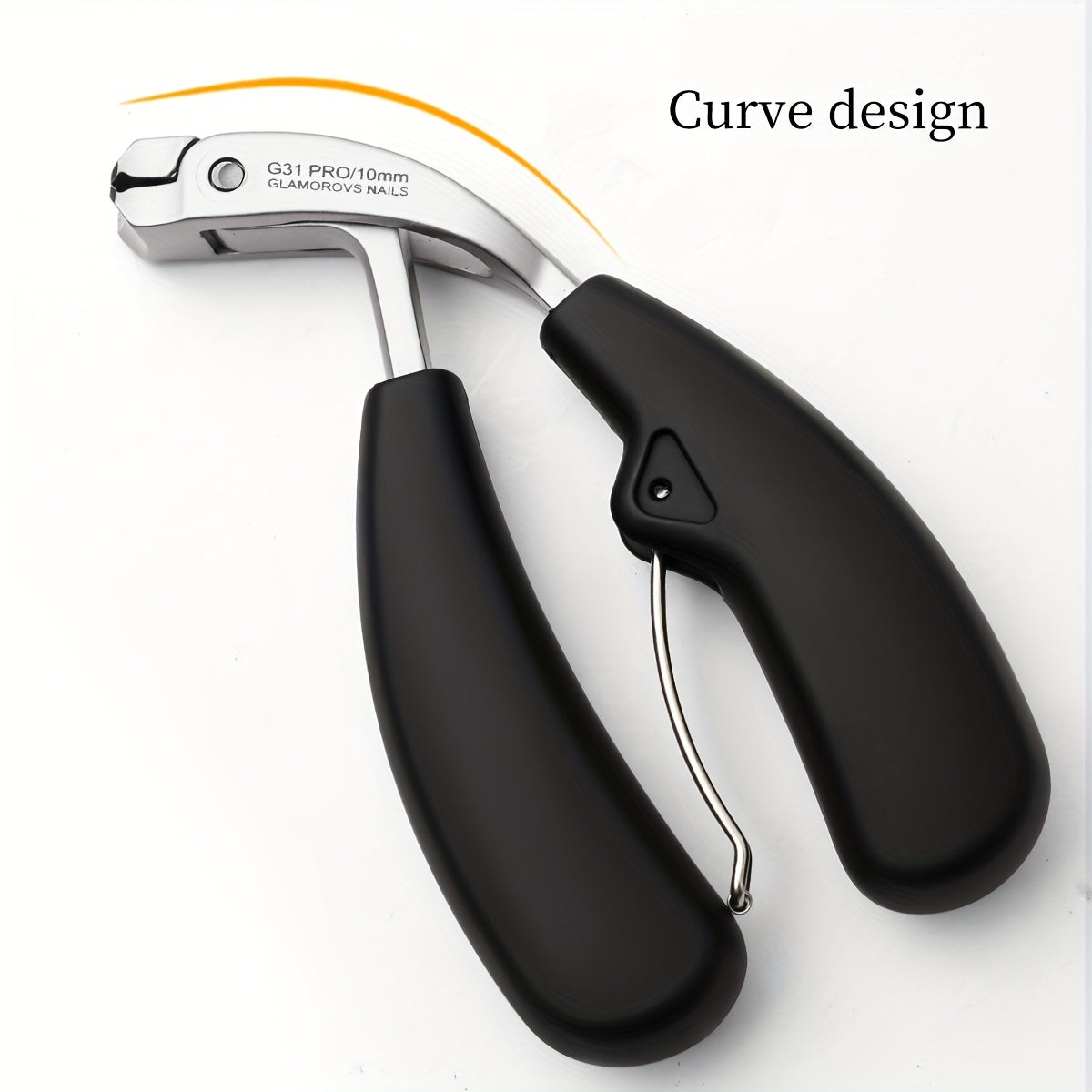 PrecisionPlus - 1pc Ergonomic Long Handle Nail Clippers in Stainless Steel