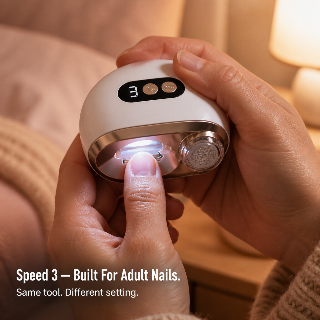 LuminaClip™ — Cut, Shape & Shine Every Nail At Home (Including Baby's)