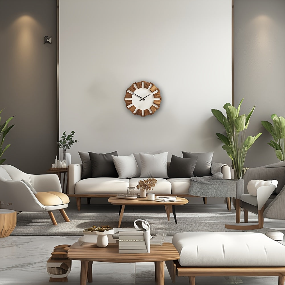 Heritage Harmony – Elegant Wooden Wall Clock for Every Space