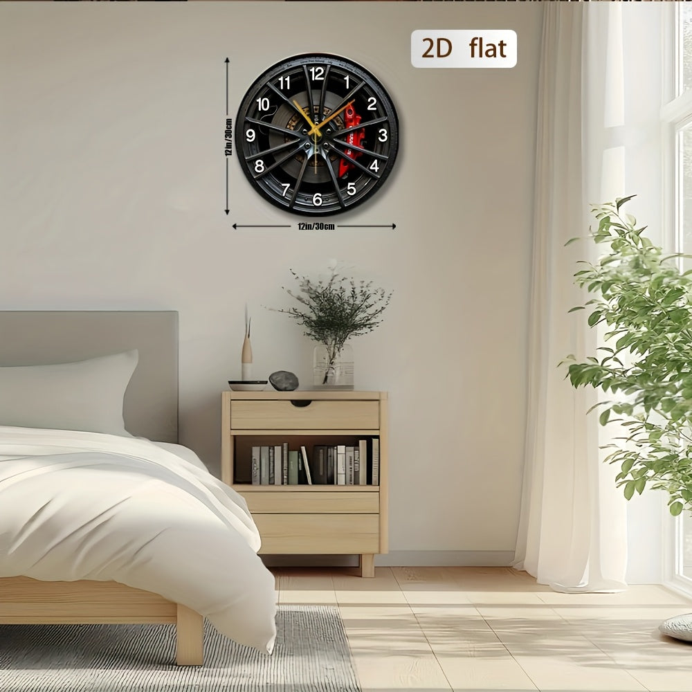 AutoChrono – Stylish 2D Wall Clock for Car Lovers