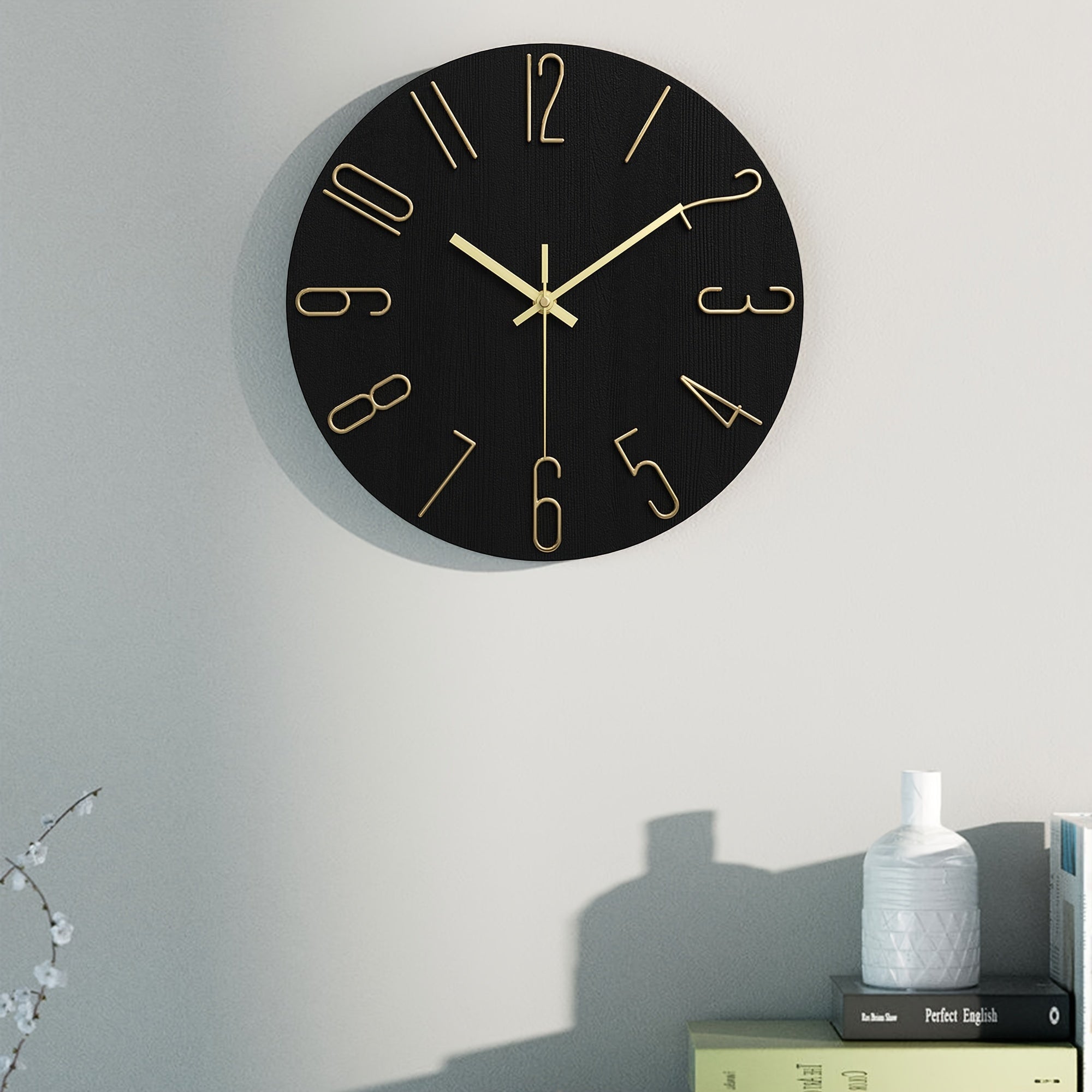 AuraTime - Elegant Round Wall Clock with Stylish Rimless Design
