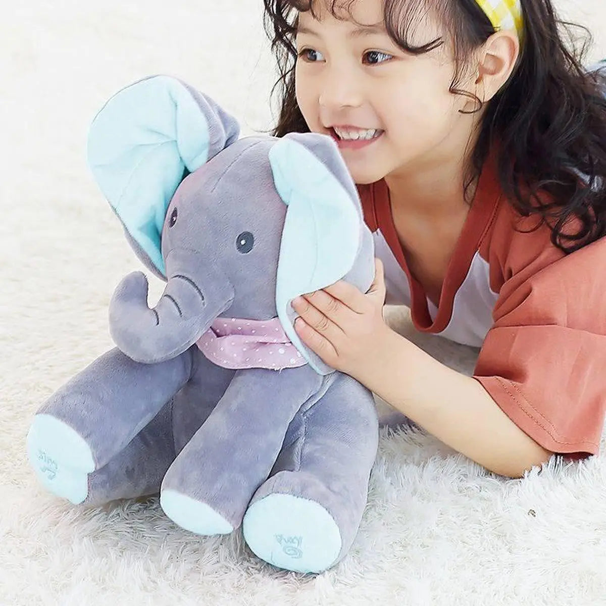 Soft Elephant Toy with Music – Bendable Ears & Assured Child Delight