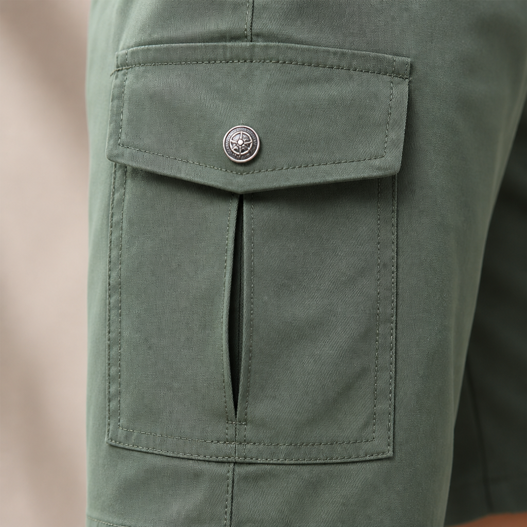VentureLux™ – Bermuda Cargo Shorts with UPF 50 and Quick-Dry Fabric
