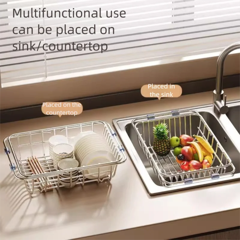 Telescoping Sink Drain Basket for Efficient Water Flow