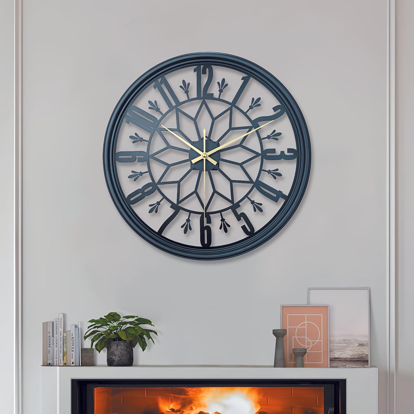 Elegance in Time – Quiet Vintage Metal Wall Clock