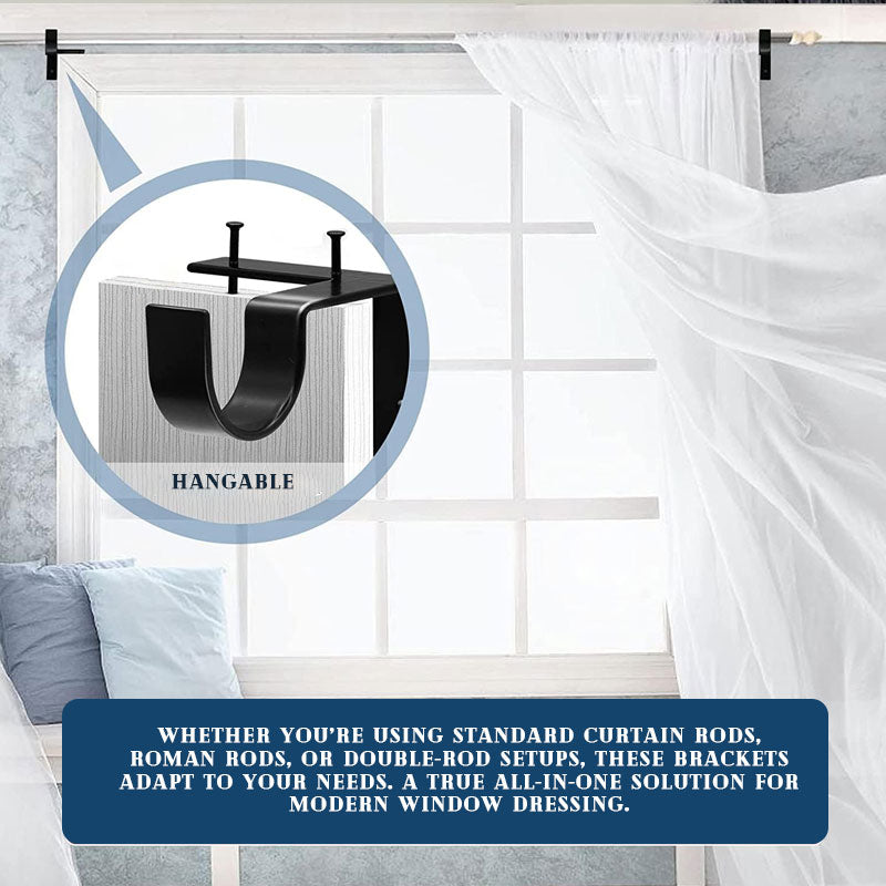 GripNest™ — Hang Heavy Curtains Fast with Zero Wall Damage or Tools