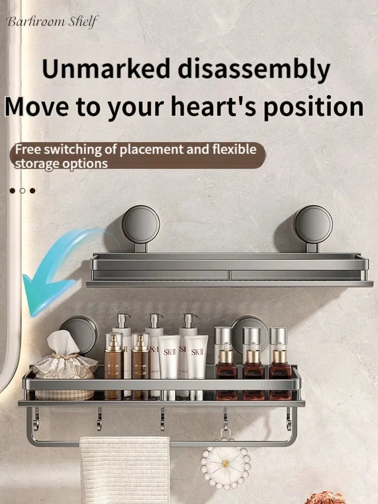 Suction Cup Shower Shelf | Drill-Free Setup | Drip Guard | SnapShelv