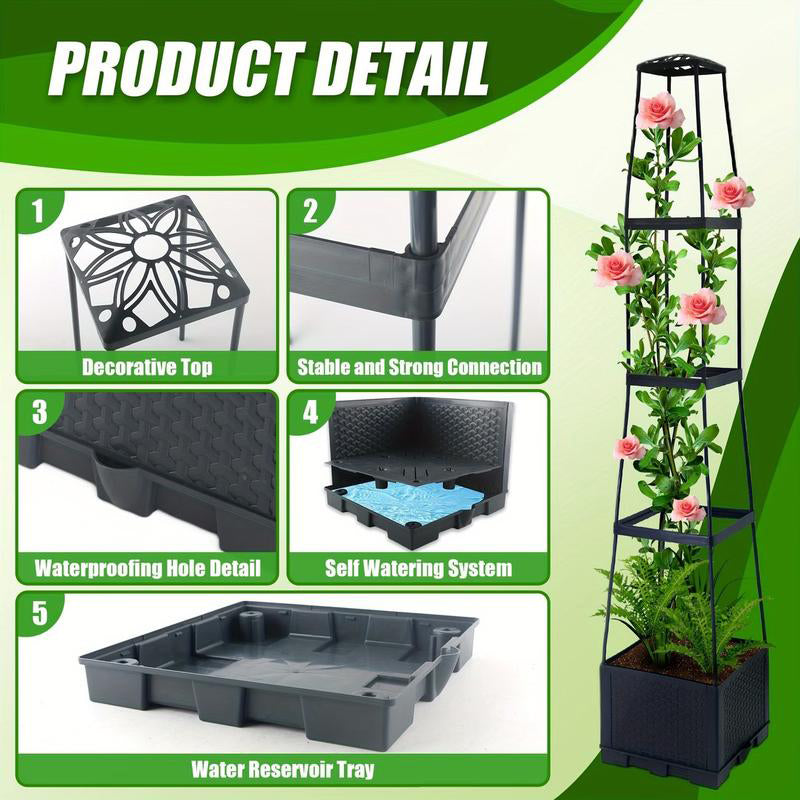 SkyVine™ Tower — Transform Tight Spaces into Towering Gardens That Thrive Effortlessly