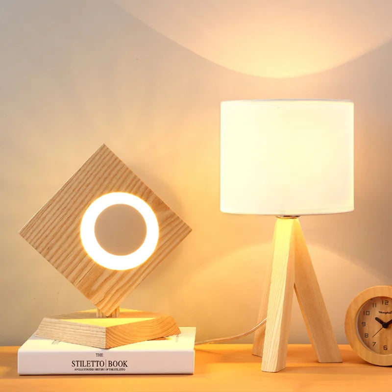 WoodEssence | Contemporary Wooden Table Lamp
