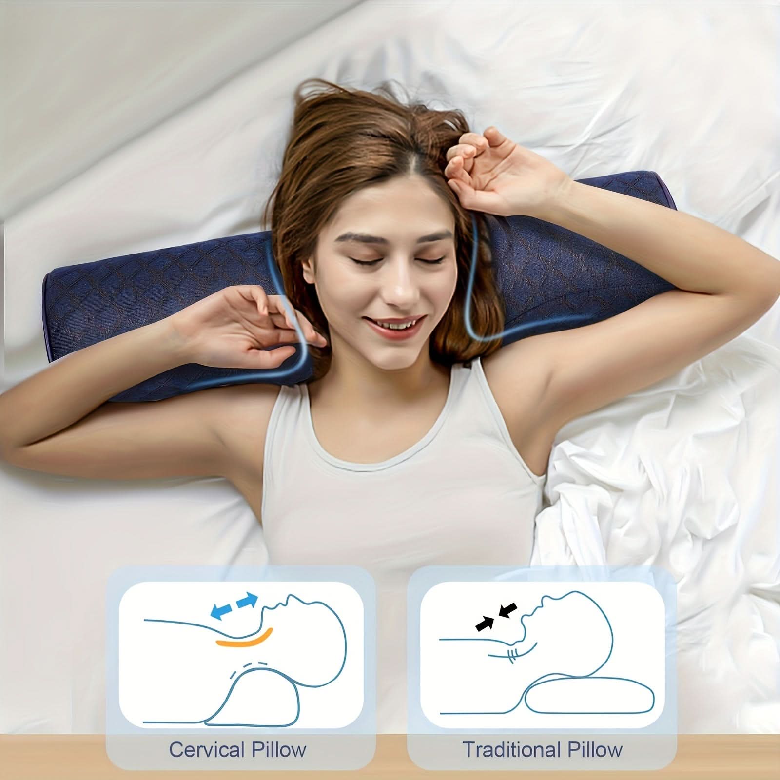 Memory Foam Neck Pillow for Cervical Support