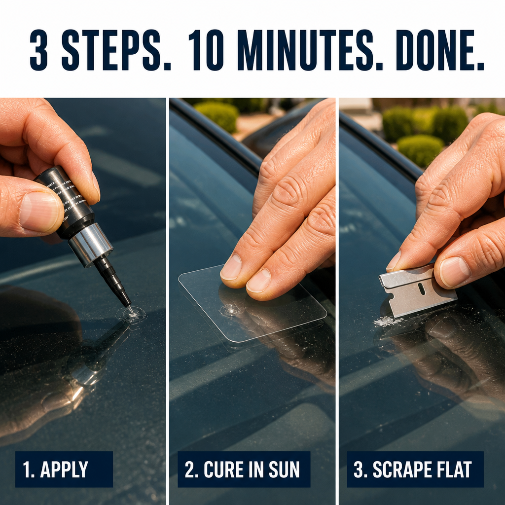 CrystalSeal™ — Seal Stone Chips and Prevent Cracks from Widening in 10 Minutes