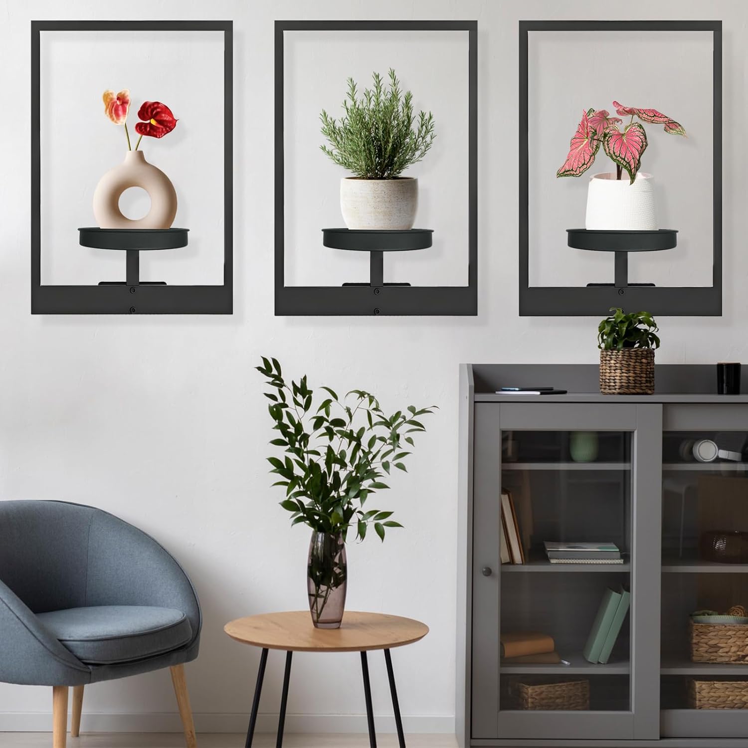 Wall Mounted Plant Holder | Metal Frame | Space-Saving | Plantify