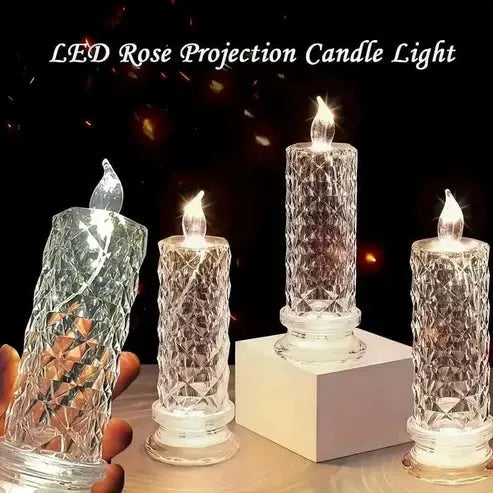 Crystal Glow LED Candles – Luminous Light Memories for the Holiday Season