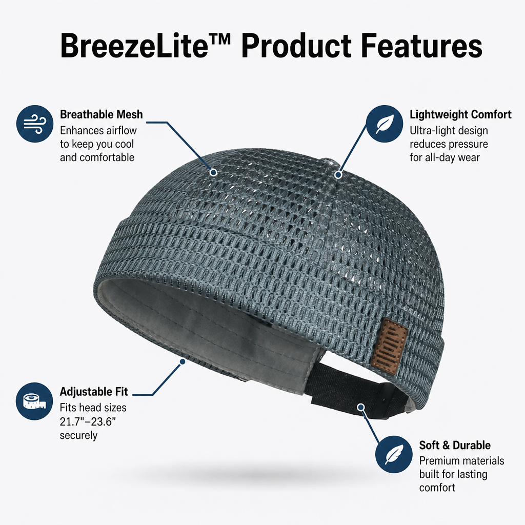 BreezeLite™ — Feel the Freedom of All-Day Cool Comfort and Effortless Style