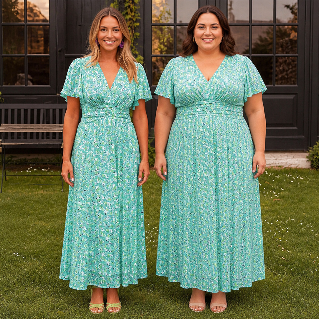 Celestelle™ Vintage Floral Dress — Feel Cool, Confident, and Effortlessly Radiant All Day Long