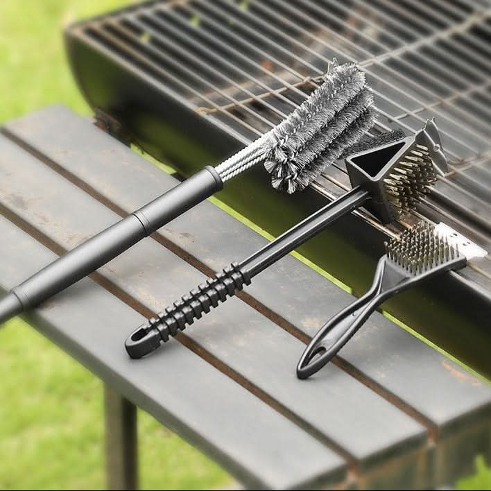 Heavy-Duty Grill Brush Set for Outdoor Cooking