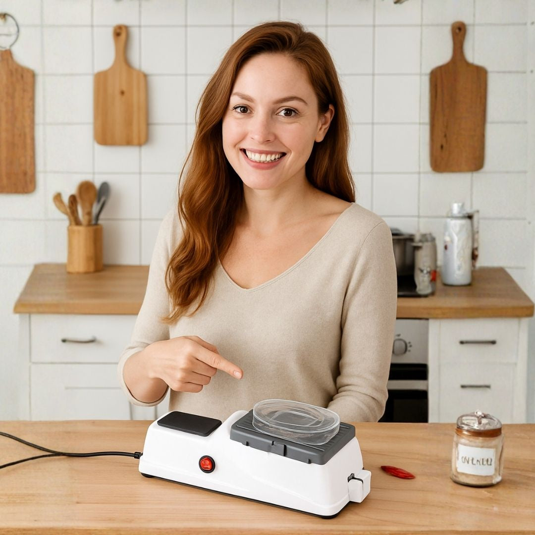 Knife Sharpener | Two-Stage Honing | Stable Guide Slots | Improved Cutting Efficiency