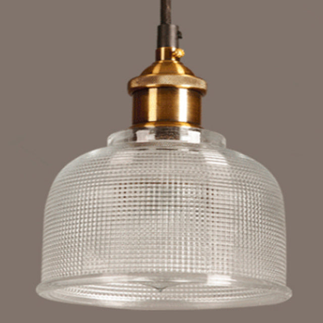 Vintage Glass Pendant Light Hanging