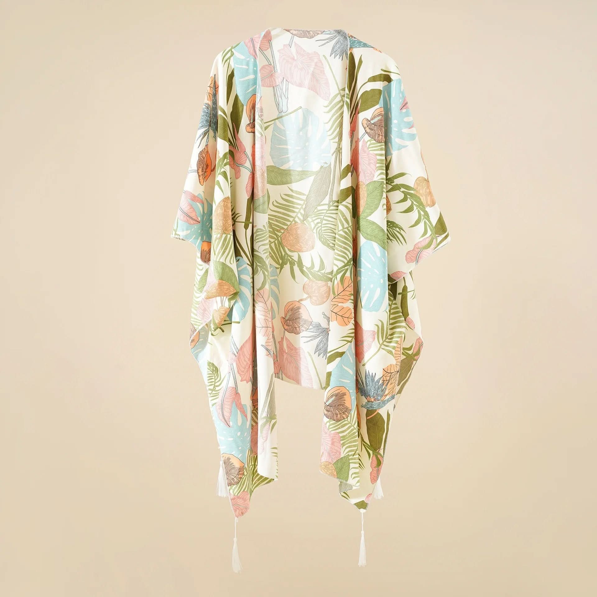Floral Chiffon Beach Wrap