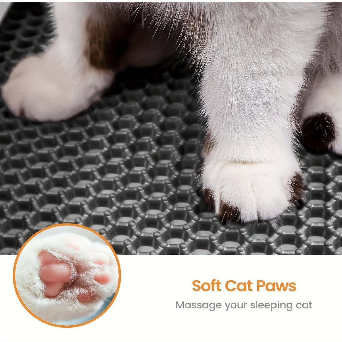 PurrfectClean - Waterproof Honeycomb Cat Litter Mat with Odor Control