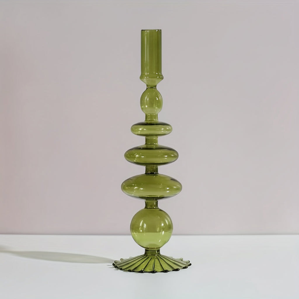 Elegant Glass Candle Holder and Vase for Modern Decor
