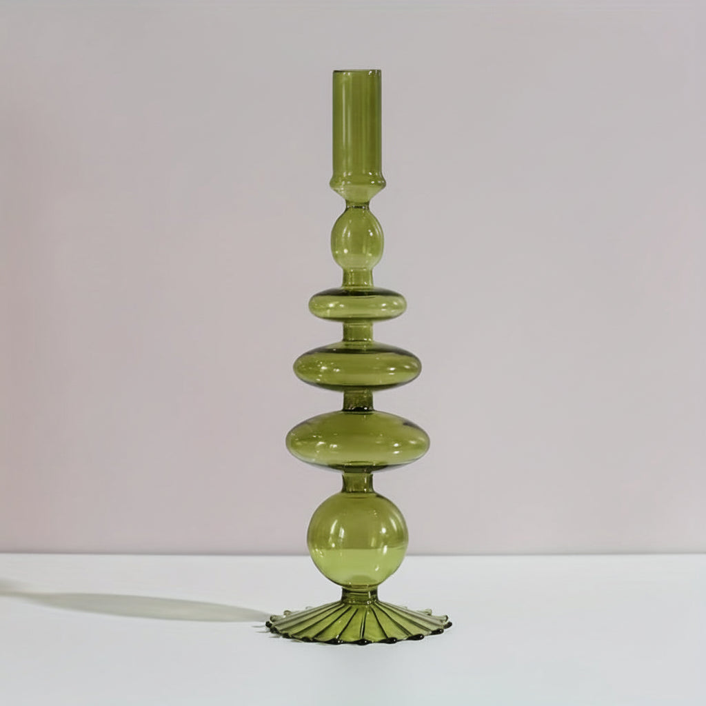 Elegant Glass Candle Holder and Vase for Modern Decor