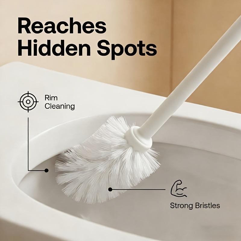 Elegant Toilet Brush Set with Stylish Storage Solution