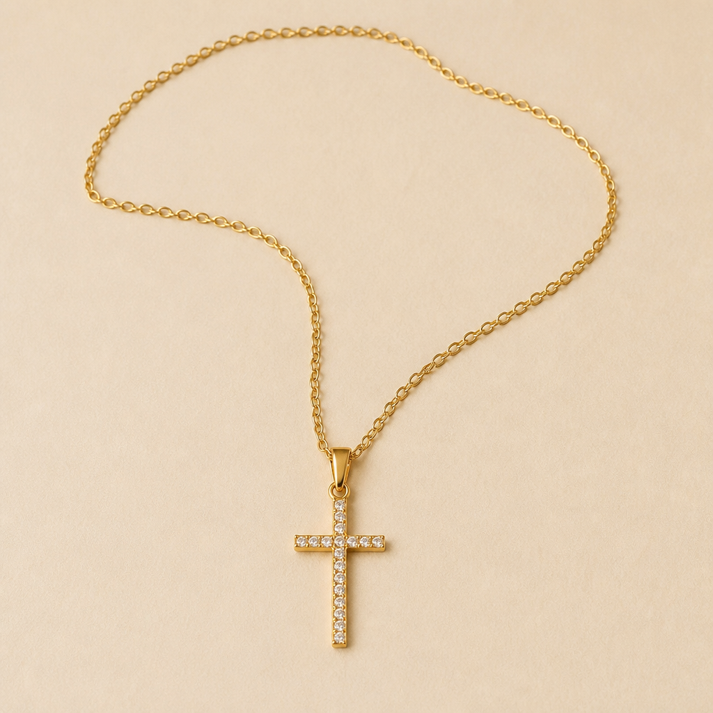 LumaGrace™ – Fine Cubic Zirconia Cross Pendant Necklace