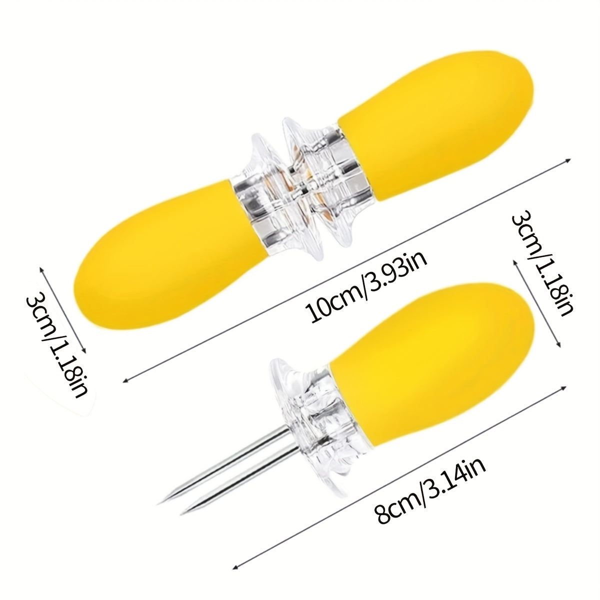 EasyServe Stainless Steel Corn Handlers for Effortless BBQ Enjoyment