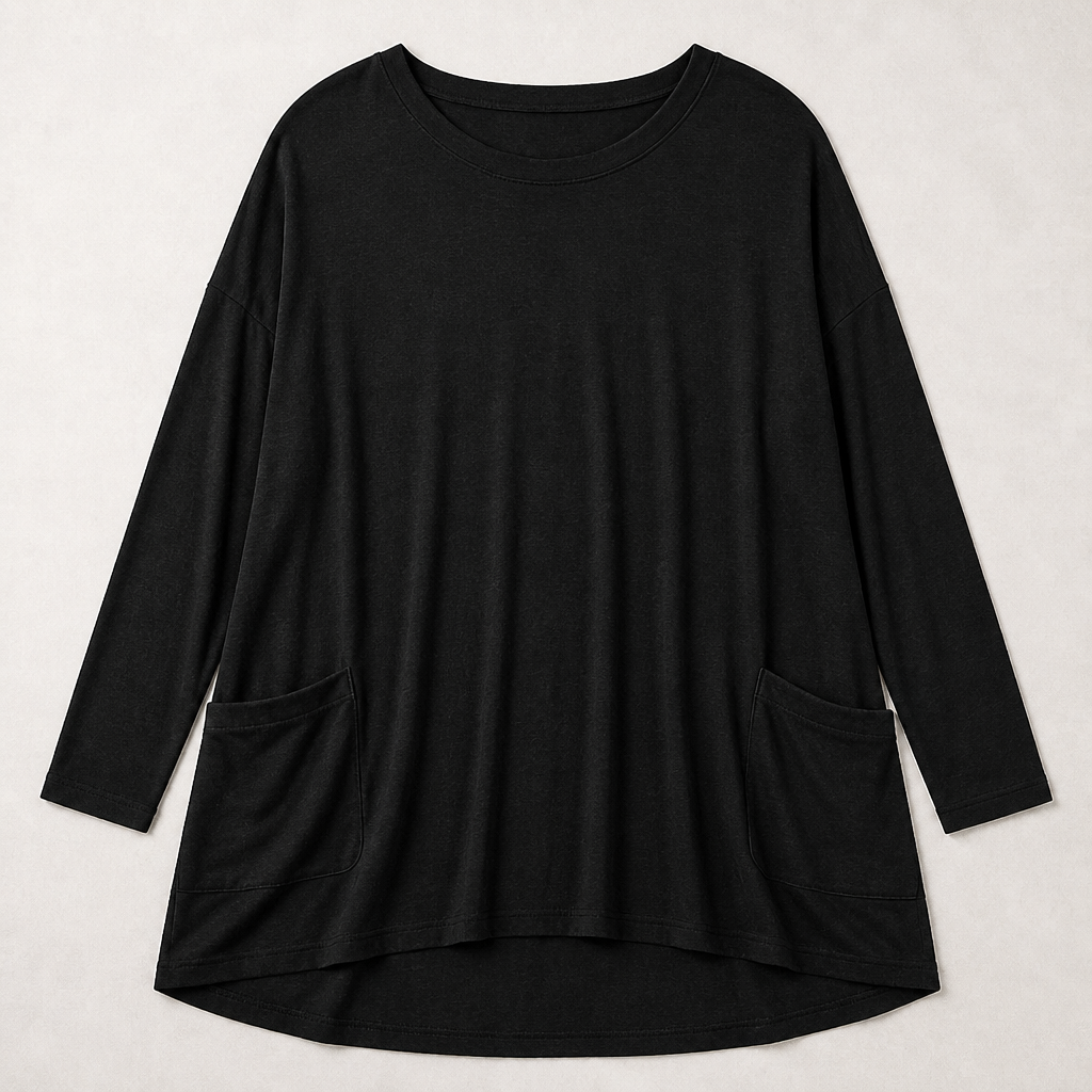 ElevéaComfort™ – Loose-Fit Tunic with Side Pockets for Easy Relaxation