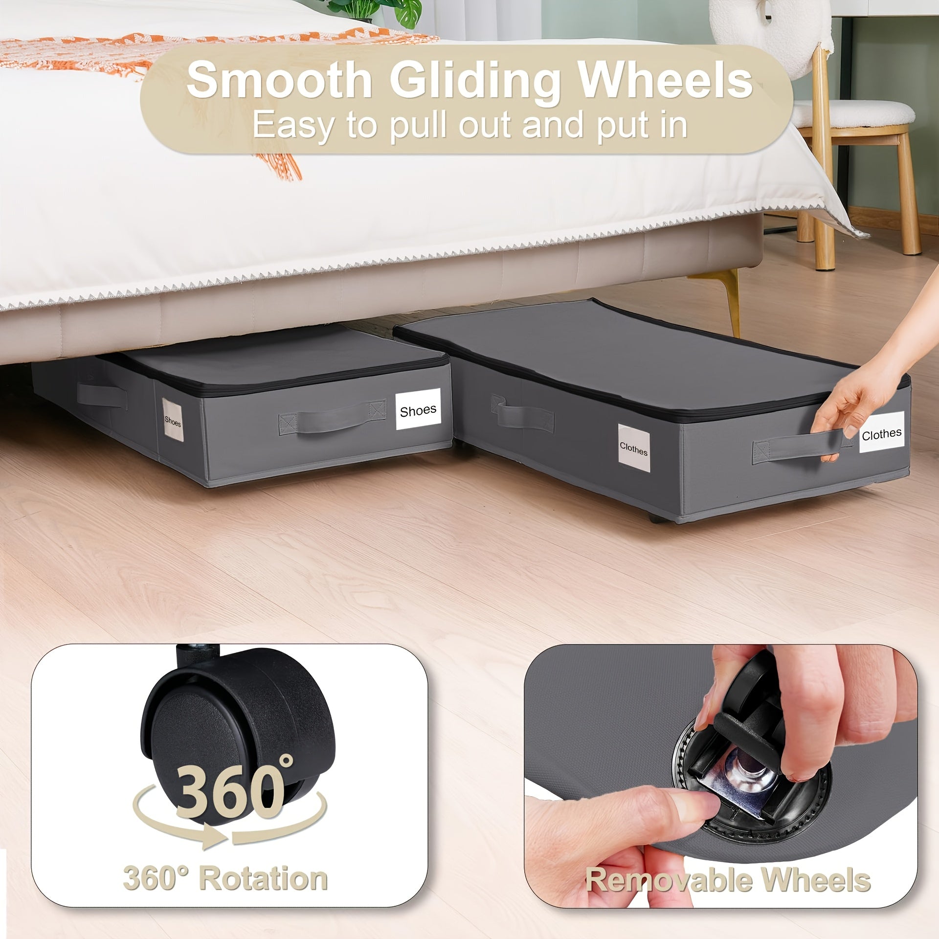 SmartSpace Under-Bed Organizer – Mobile Storage Solution