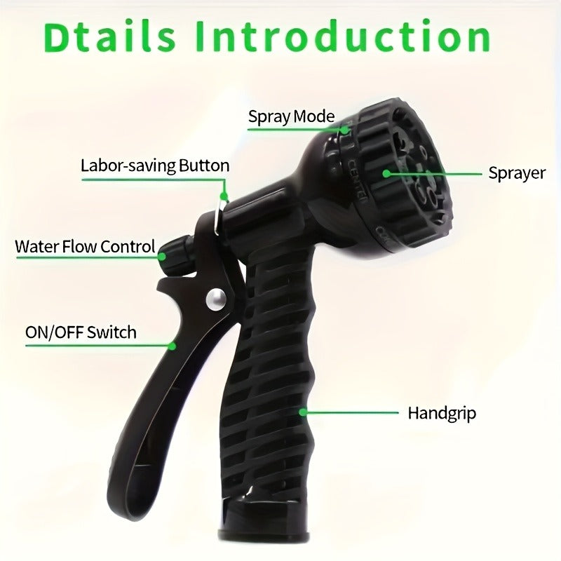 AquaStream – Versatile High-Pressure Garden Hose with Nozzle