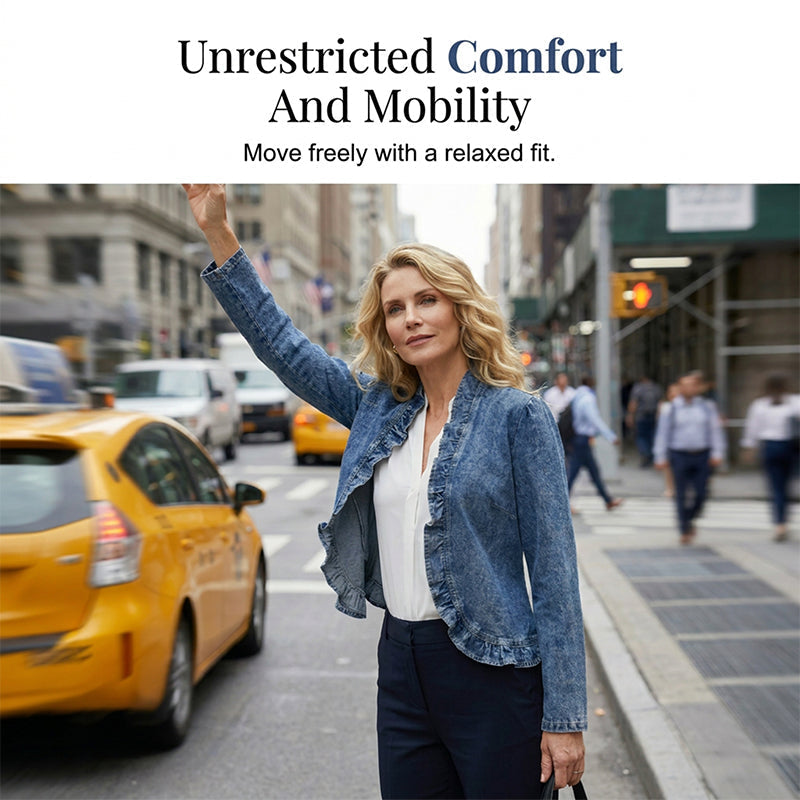Denim Freedom Jacket™ — Effortless Style That Frees Your Body and Boosts Your Confidence