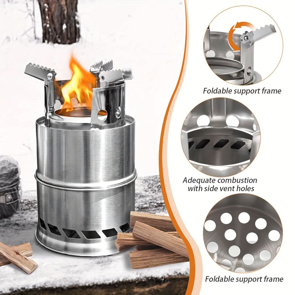 Compact Camping Stove for Wood Burning – Portable Design