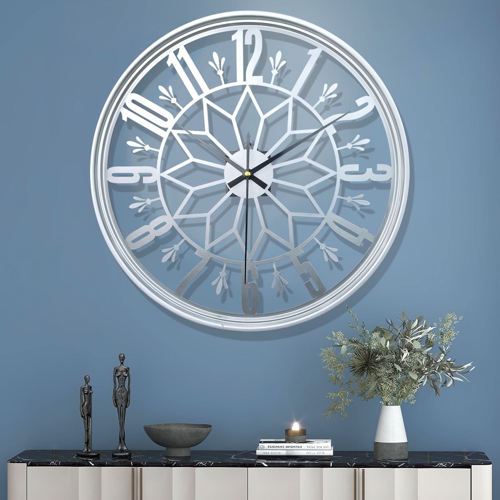 40 cm Contemporary Iron Wall Clock in Modern Design