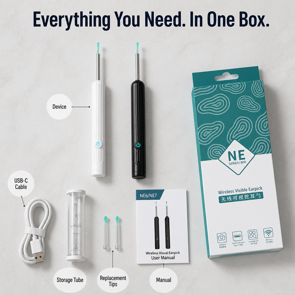 ClearWave™ — View Inside Your Ear and Remove Wax Without Pushing It Further