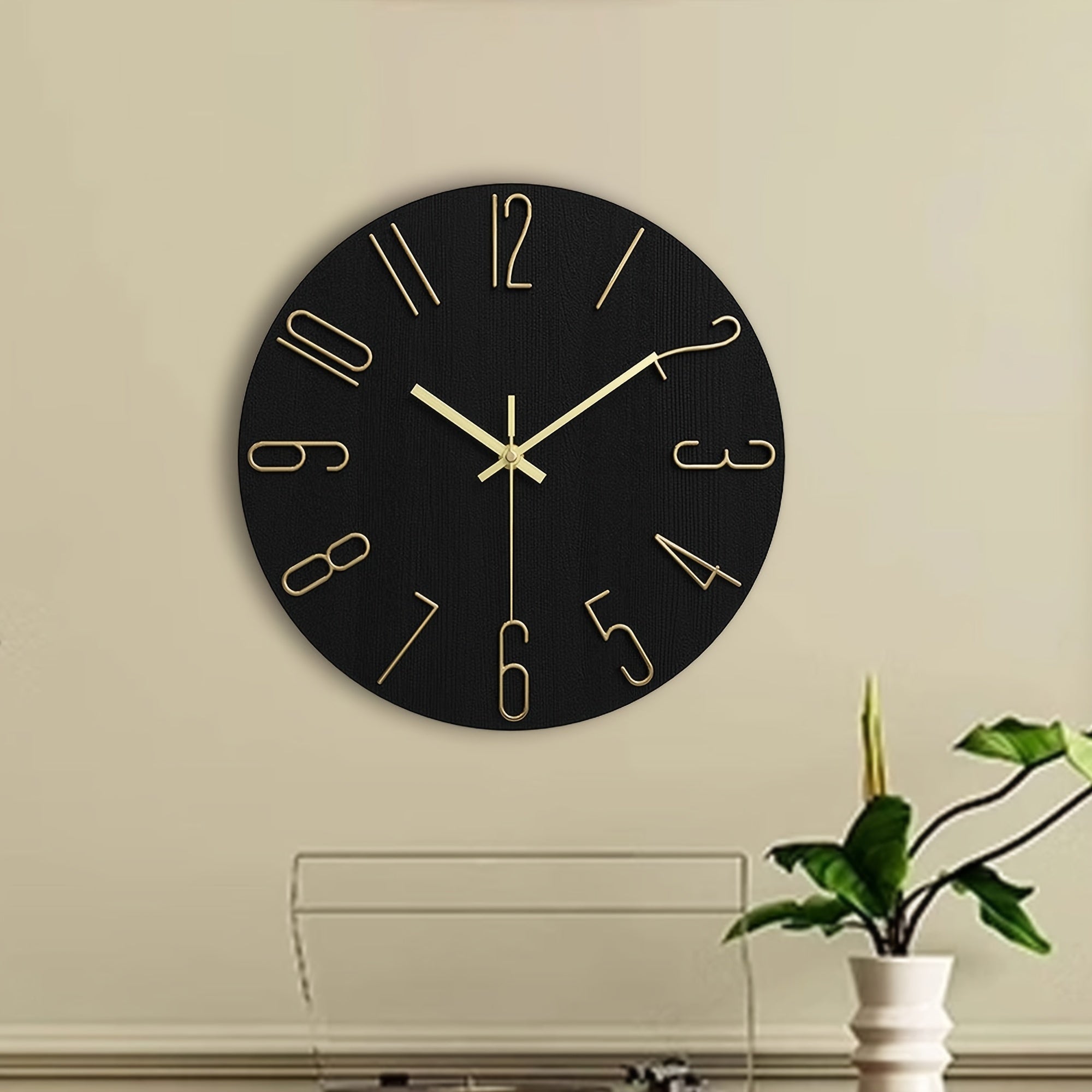 AuraTime - Elegant Round Wall Clock with Stylish Rimless Design