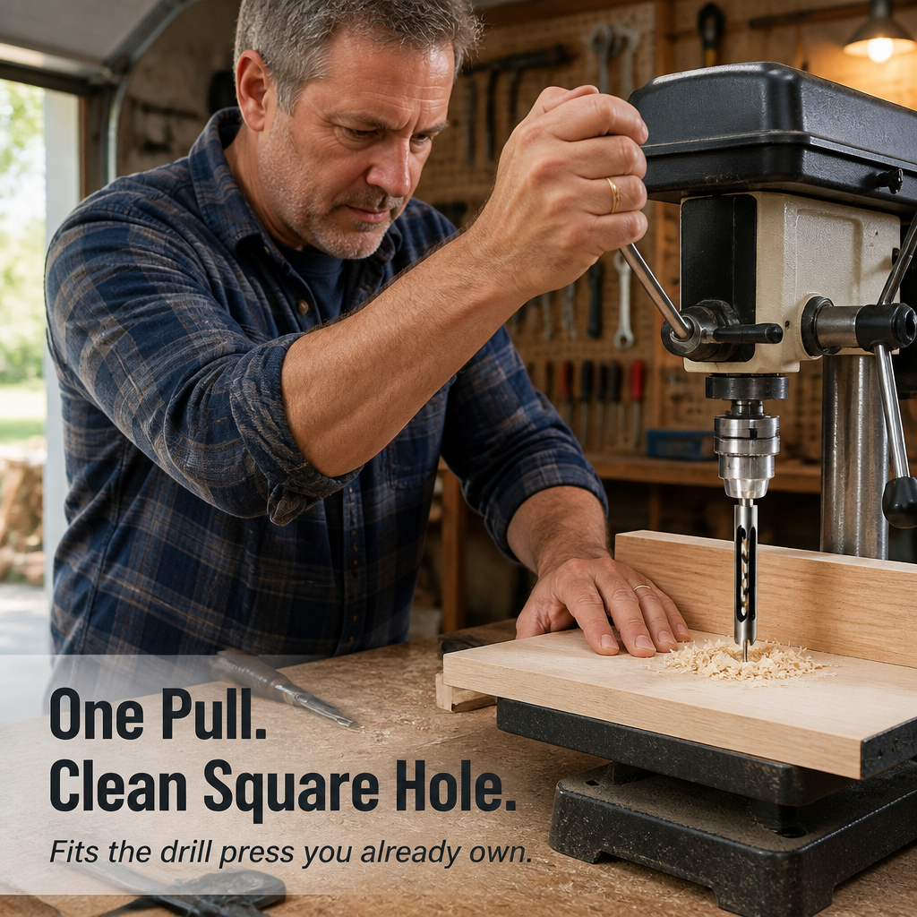 SharpEdge™ — Create Precise Square Mortises Without Hand-Chiseling for Hours