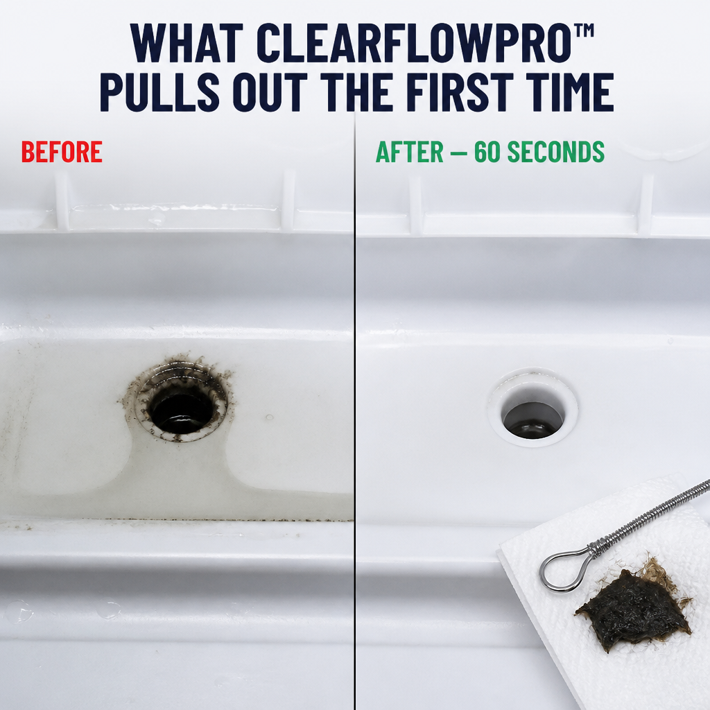 ClearFlowPro™ — Eliminates Hidden Drain Grime and Prevents Fridge Water Pooling Permanently