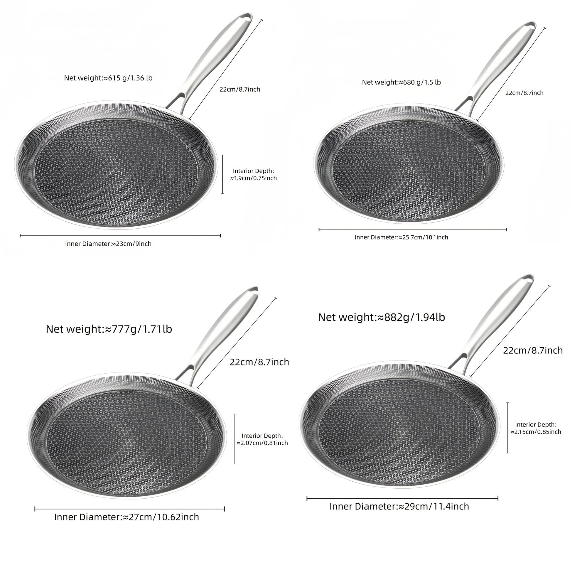 Heavy-Duty Stainless Steel Cookware Set for Versatile Cooking