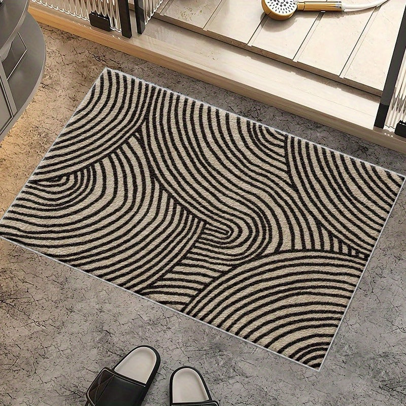Chic Swirl Design Entry Mat for Any Space