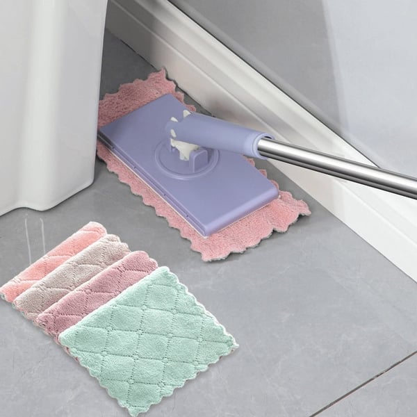 Floor Cleaner | 360° Swiveling Flat Mop Head | Touch-Free Pad Replacement | MopMate