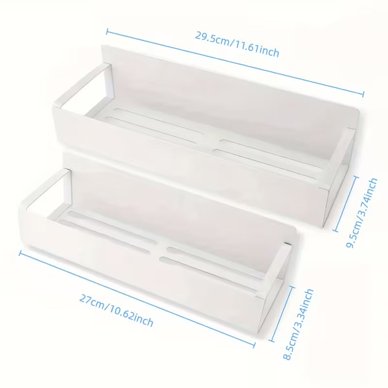 Magnetic Mount | Side Shelf Drill-Free Setup | Compact Storage Solution | MagniShelf