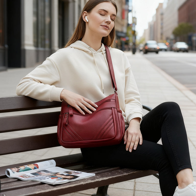 VeroLuxe™ Shoulder Bag — Command Your Day with Effortless Style and Flawless Organization