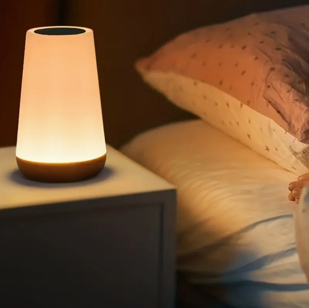 LumiSleep - Wireless USB Rechargeable Bedside Lamp with Touch Dimming (Includes 13 Colors + Remote Control)