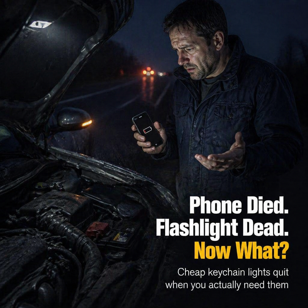 LumaVibe™ Keychain Flashlight — Keep 1,200 Lumens and Extra Phone Power Right on Your Keys