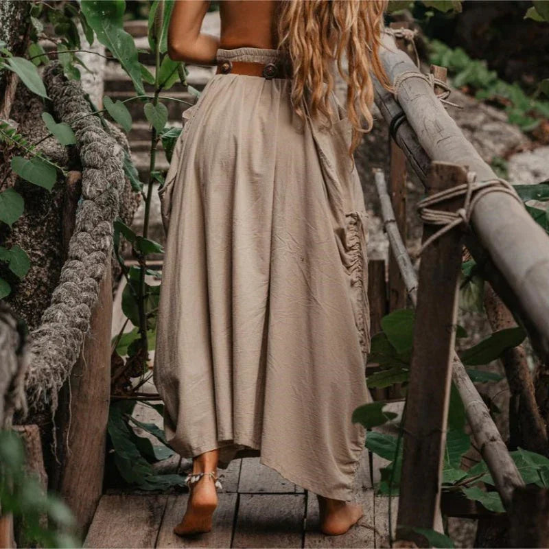 LuminaFlow™ Maxi Skirt — Unleash All-Day Comfort and Effortless Style with Pockets That Keep Up