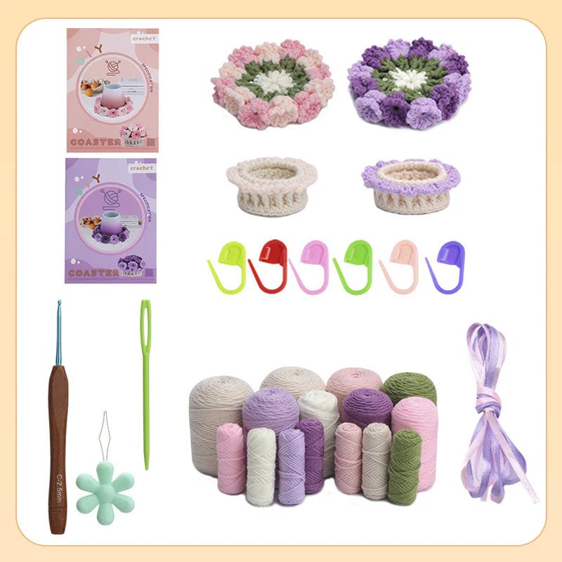 RadiantPetal™ DIY Crochet Kit — Transform Your Table with Handmade Floral Joy and Creative Calm